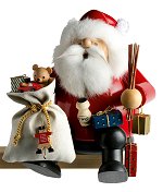 Sitting Santa with Gifts<br> Over-sized KWO Smoker